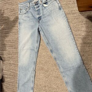 Agolde Blue Straight Leg Jeans Classic Style